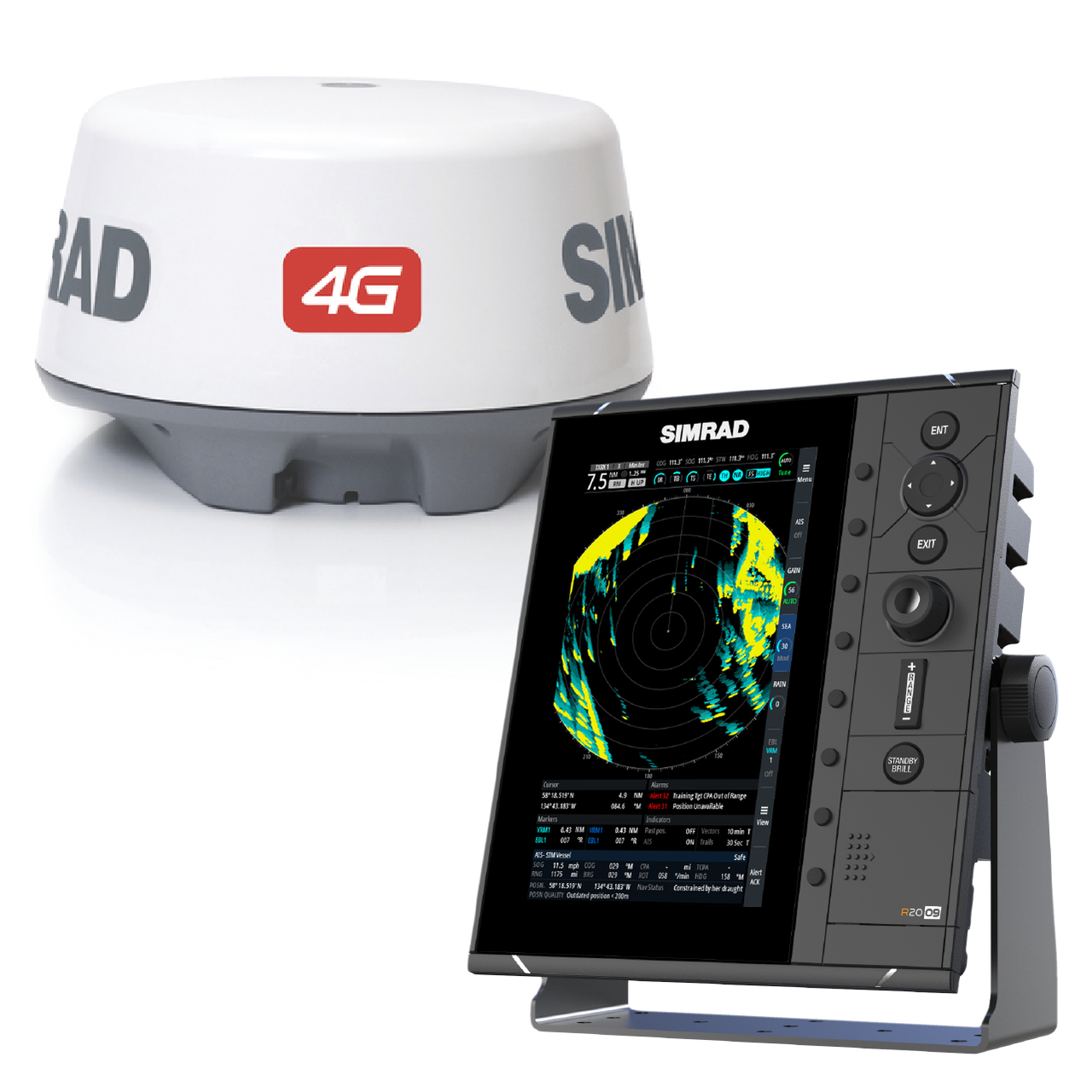 Simrad R2009 + 4G Radar
